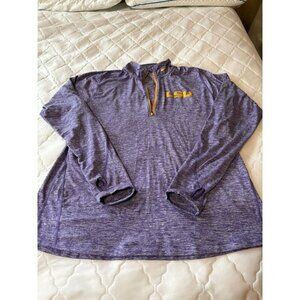 Nike LSU 1/4 zip dri-fit pullover Womans XXL